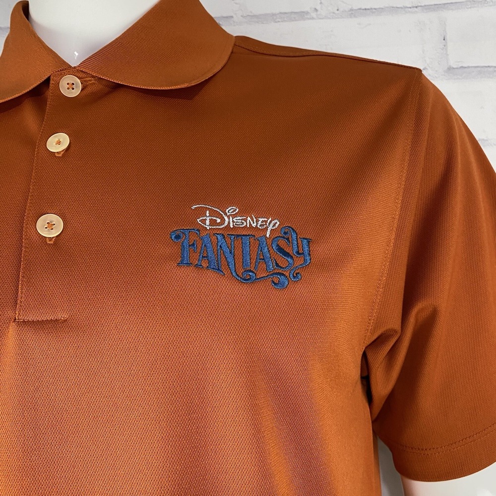 Nike Golf Shirt Men's Small Polo Disney Fantasy Disney Cruise Line Mickey Mouse